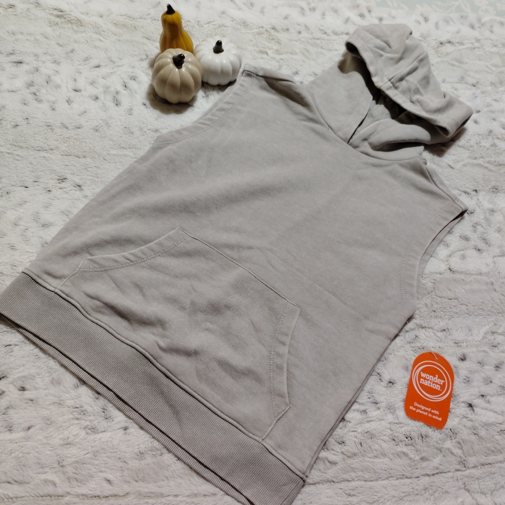 Wonder Nation Boys Knit Muscle Hoodie